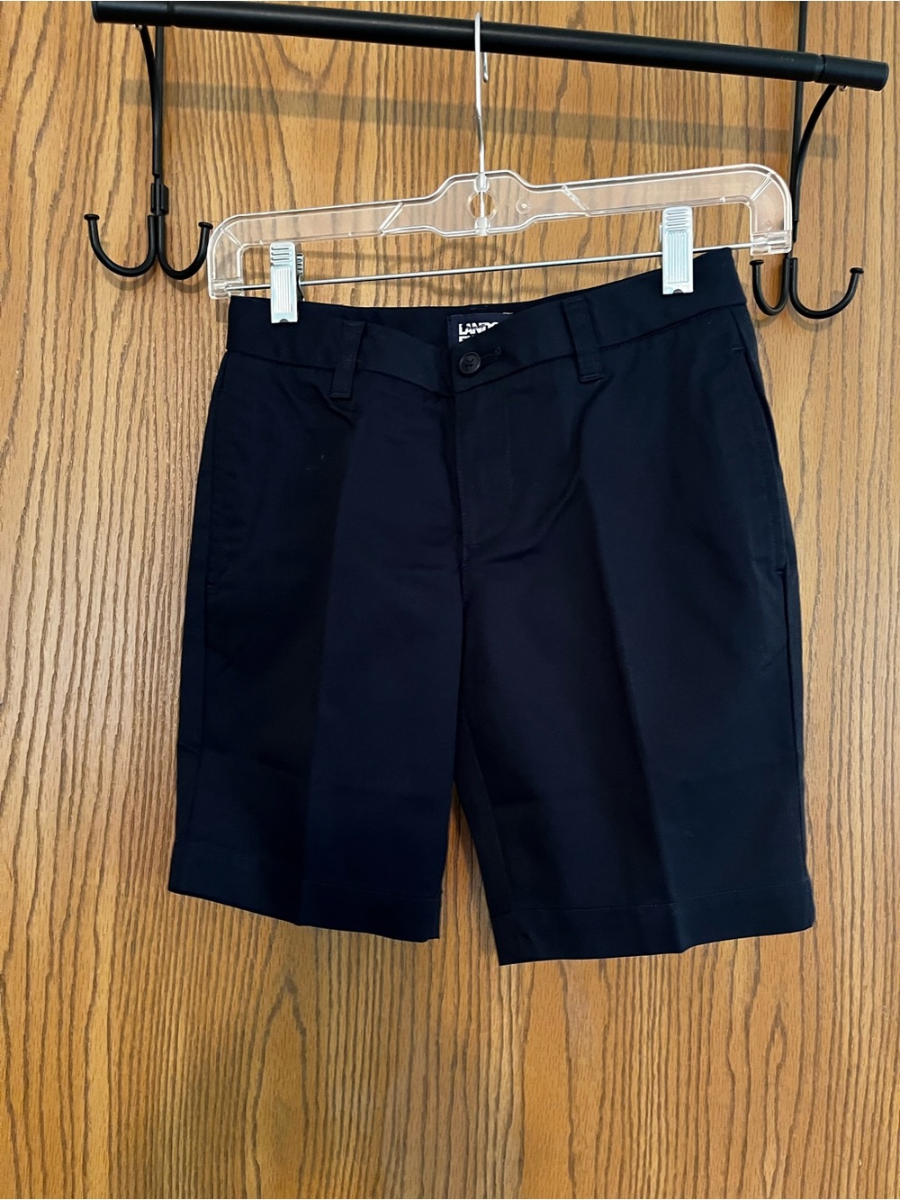 NWOT Lands' End Girls’ Sz 12S Navy Chino Shorts School Uniform Casual